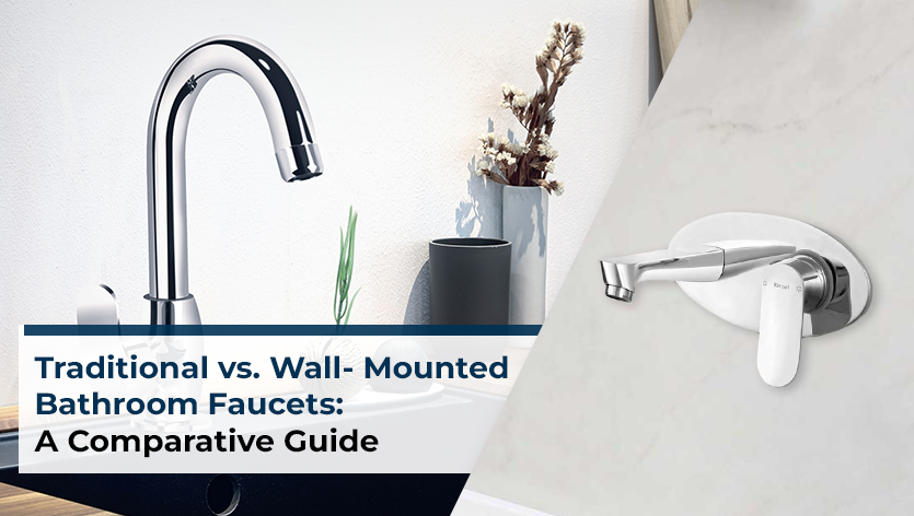 traditional faucet vs wall mounted faucet